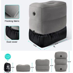 Inflatable Air Travel Pillow for Toddlers/Kids (bed), Adult (footrest)